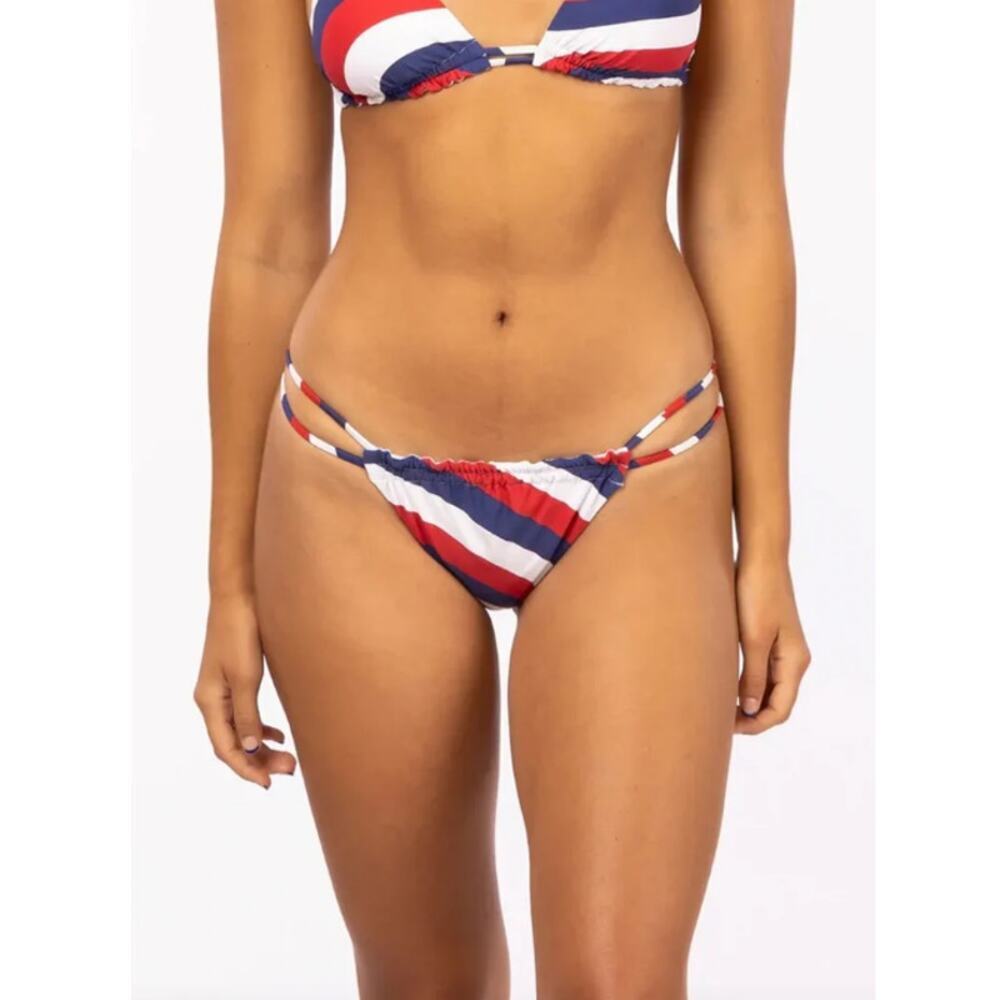 Rip Curl Women's Navy Kindered Swirl Skimpy Bottom Panties Size L